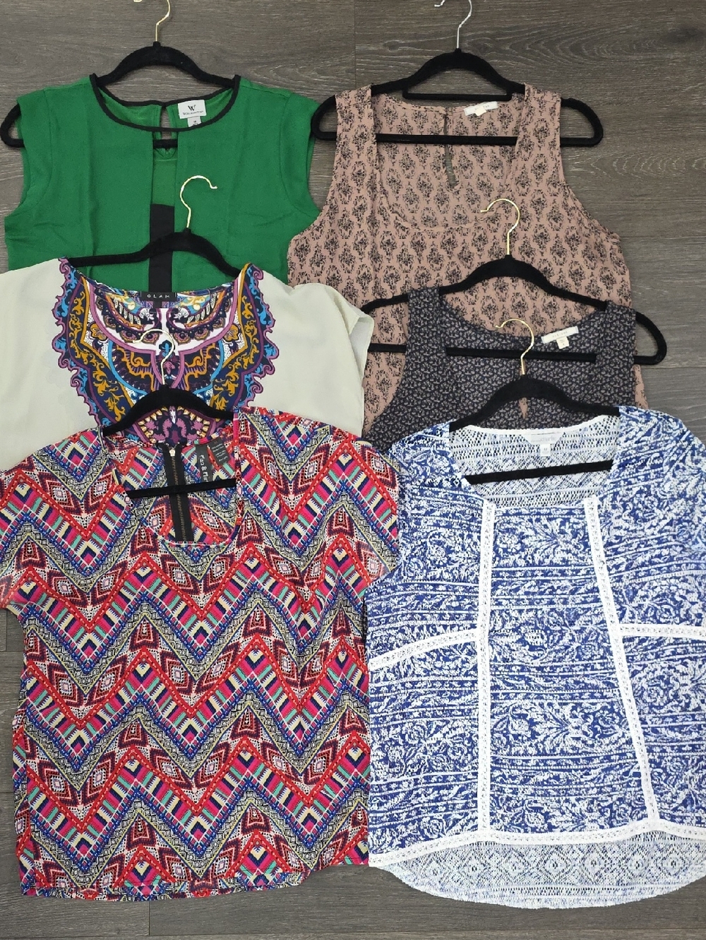 [6 Pc] Bundle Womens Casual Top Blouse Assortment